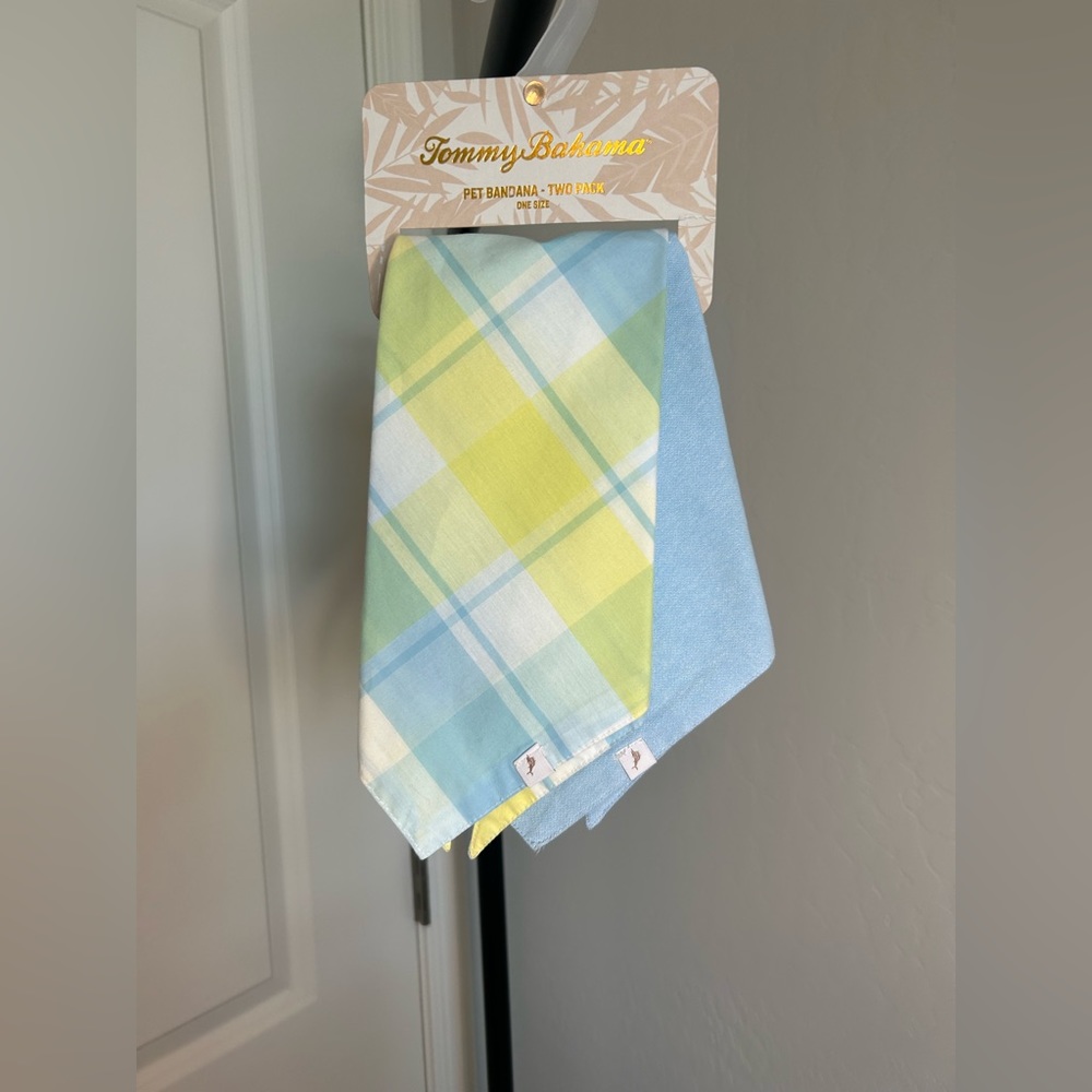 📖Tommy Bahama Pet Bandanas - 2 Pack -One Size 100% Cotton